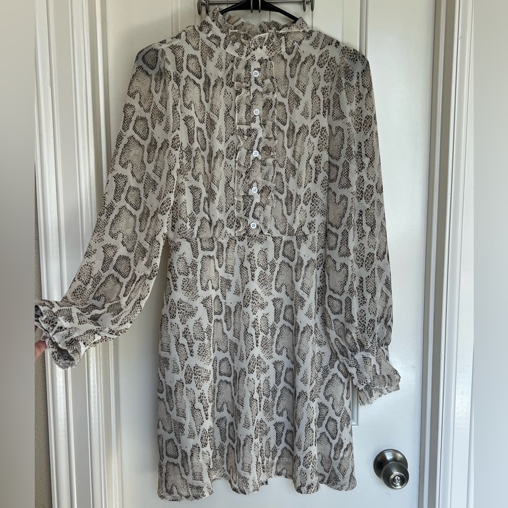 Animal Print Cocktail Dress Work Dress